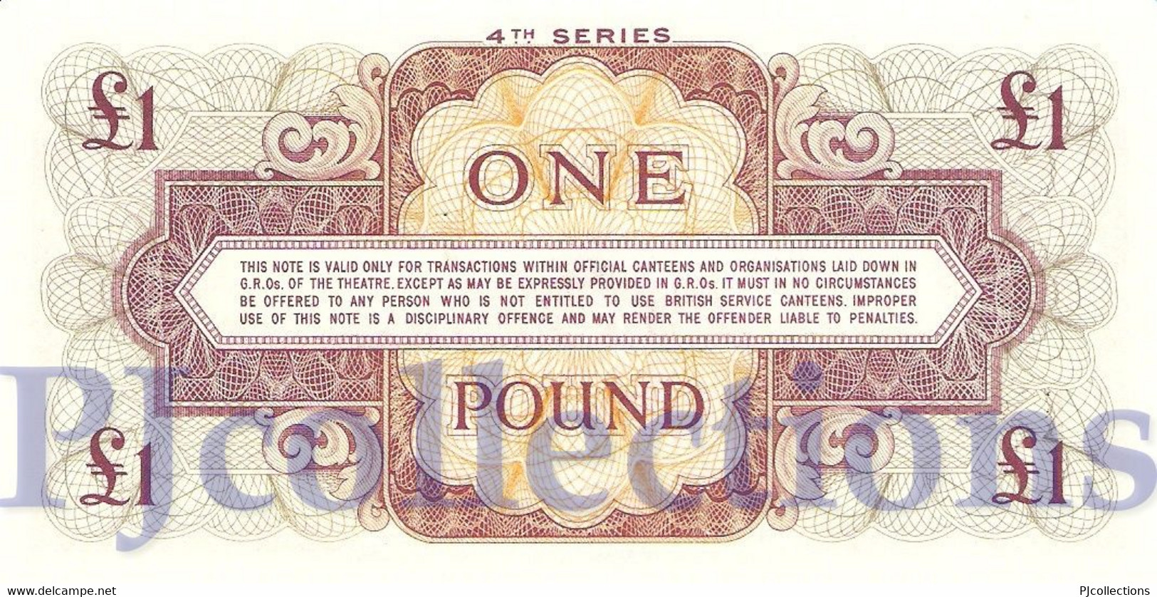 GREAT BRITAIN 1 POUND ND PICK M36a UNC - 10 Shillings