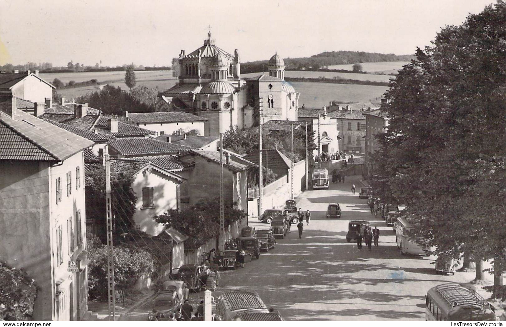 CPA - 01 - ARS SUR FORMANS - Vue Générale - Vieilles Voitures - R Villand - Ars - Ars-sur-Formans