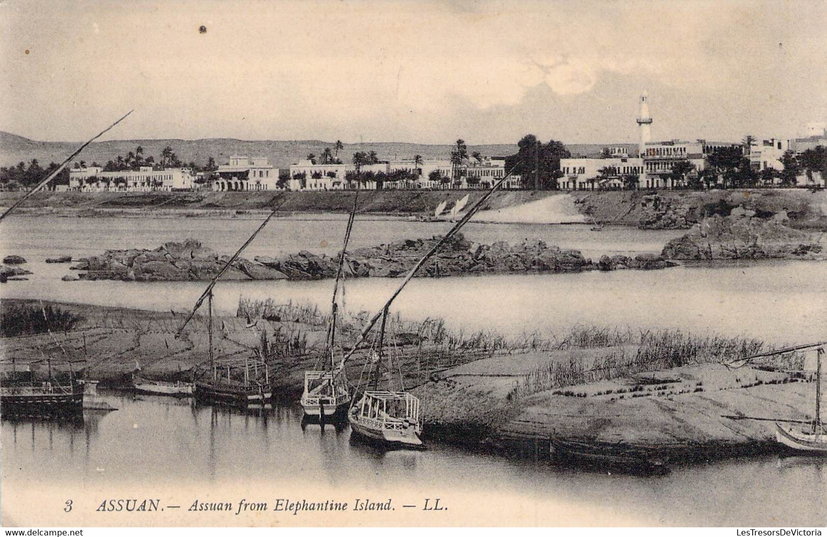 CPA - EGYPTE - ASSOUAN - Vu De L'Ile D'Eléphantine - From Elephantine Island - LL - Aswan