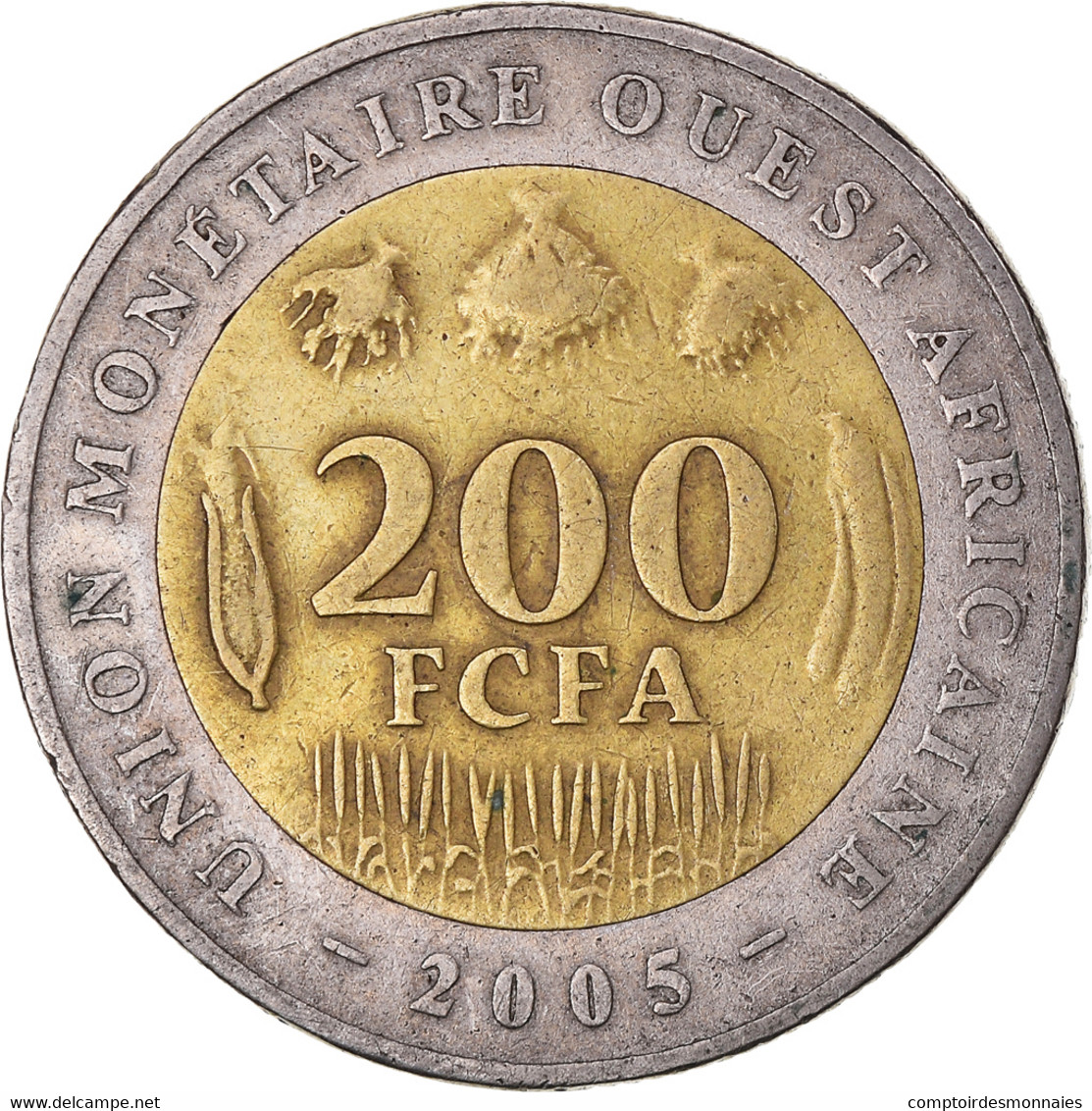 Monnaie, Afrique De L'Ouest, 200 Francs, 2005 - Côte-d'Ivoire