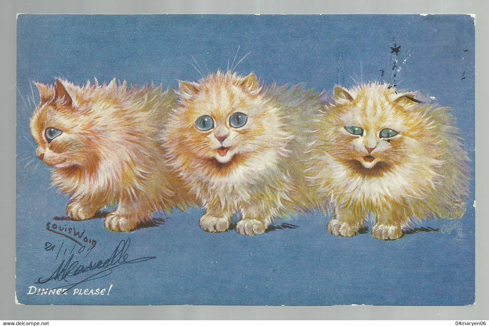 ***  1  X  LOUIS  WAIN  ***   -   DINNER PLEASE - Wain, Louis