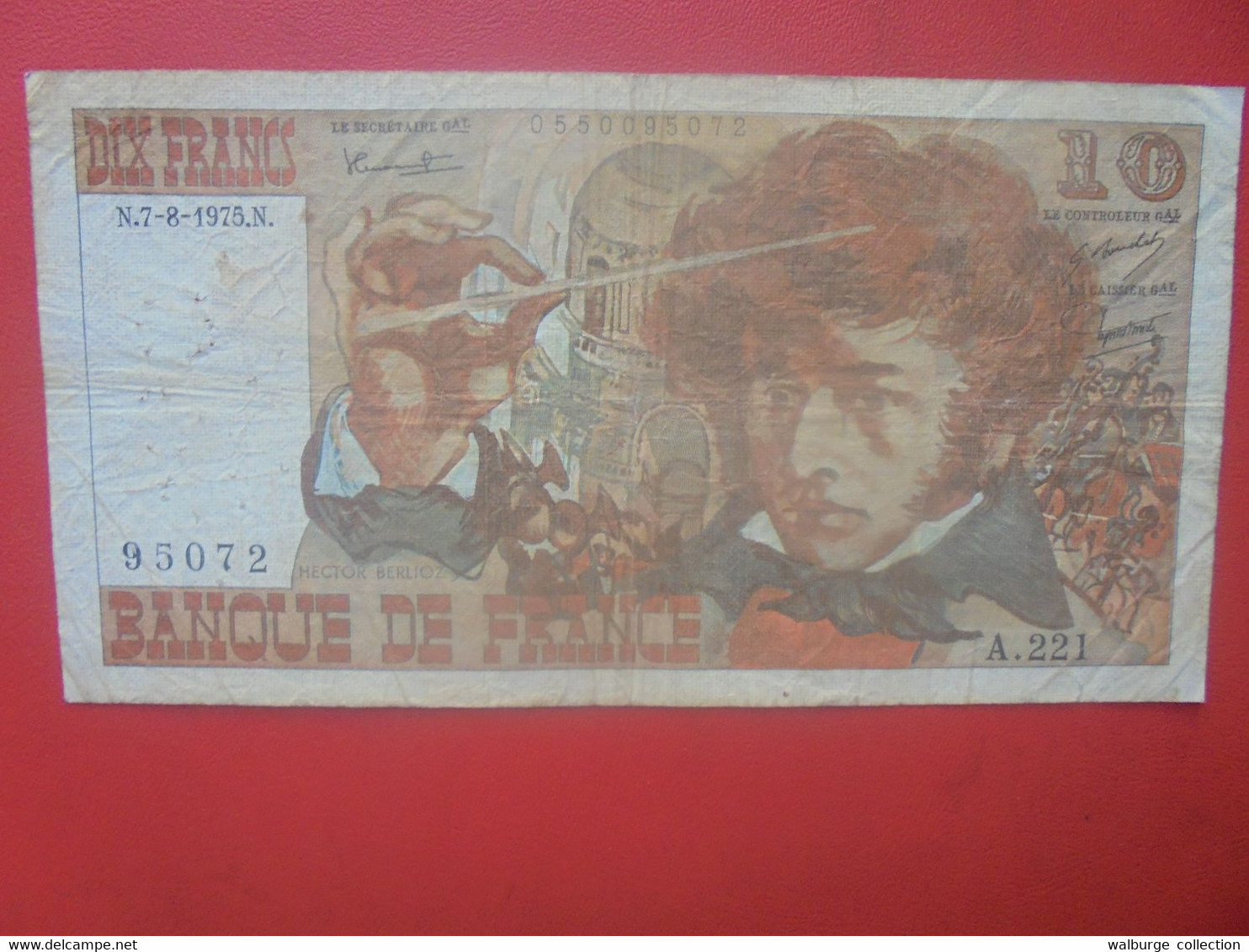 FRANCE 10 FRANCS 1975 Circuler (L.7) - 10 F 1972-1978 ''Berlioz''