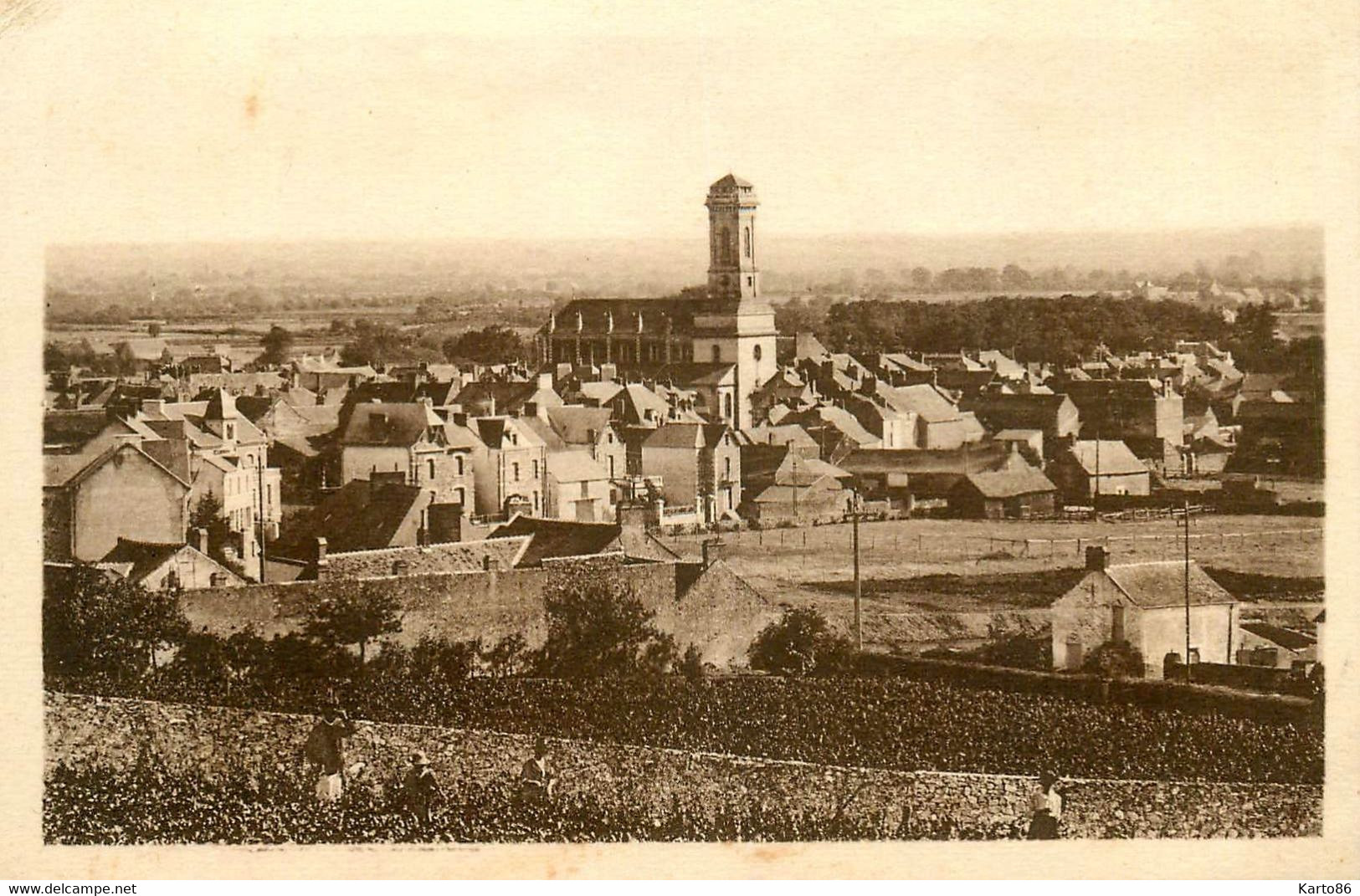 St étienne De Montluc * Vue Générale Nord Ouest Du Village - Saint Etienne De Montluc