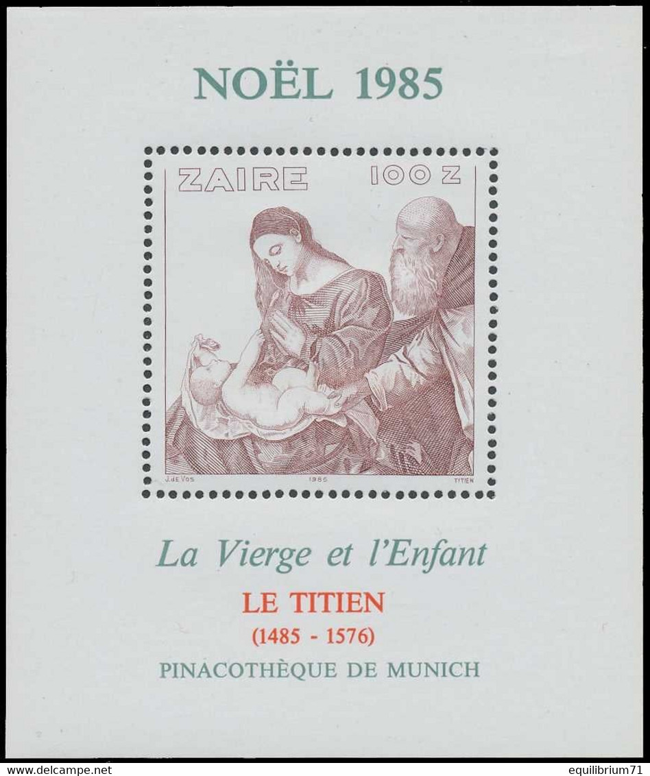 BL63** (1301) -  Noël / Kerstmis / Weihnachten / Christmas - 1985 - ZAÏRE - Tableaux