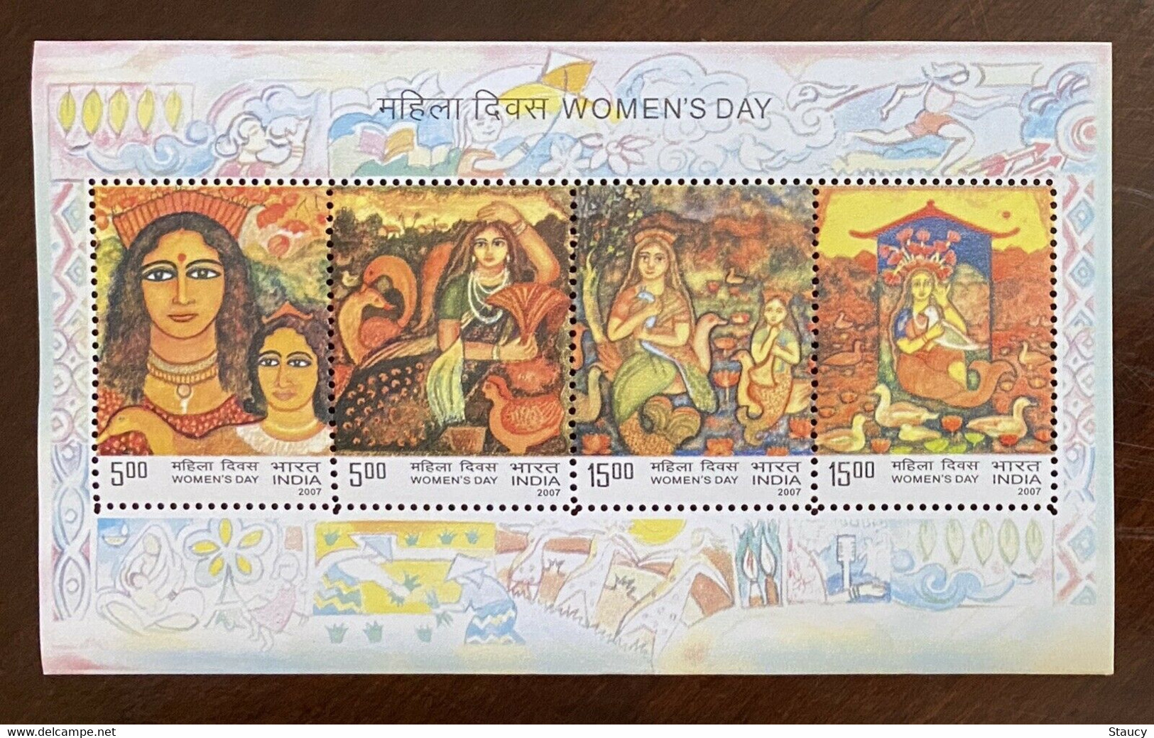 India 2007 WOMEN’S DAY MINIATURE SHEET MS MNH As Per Scan - Nuevos