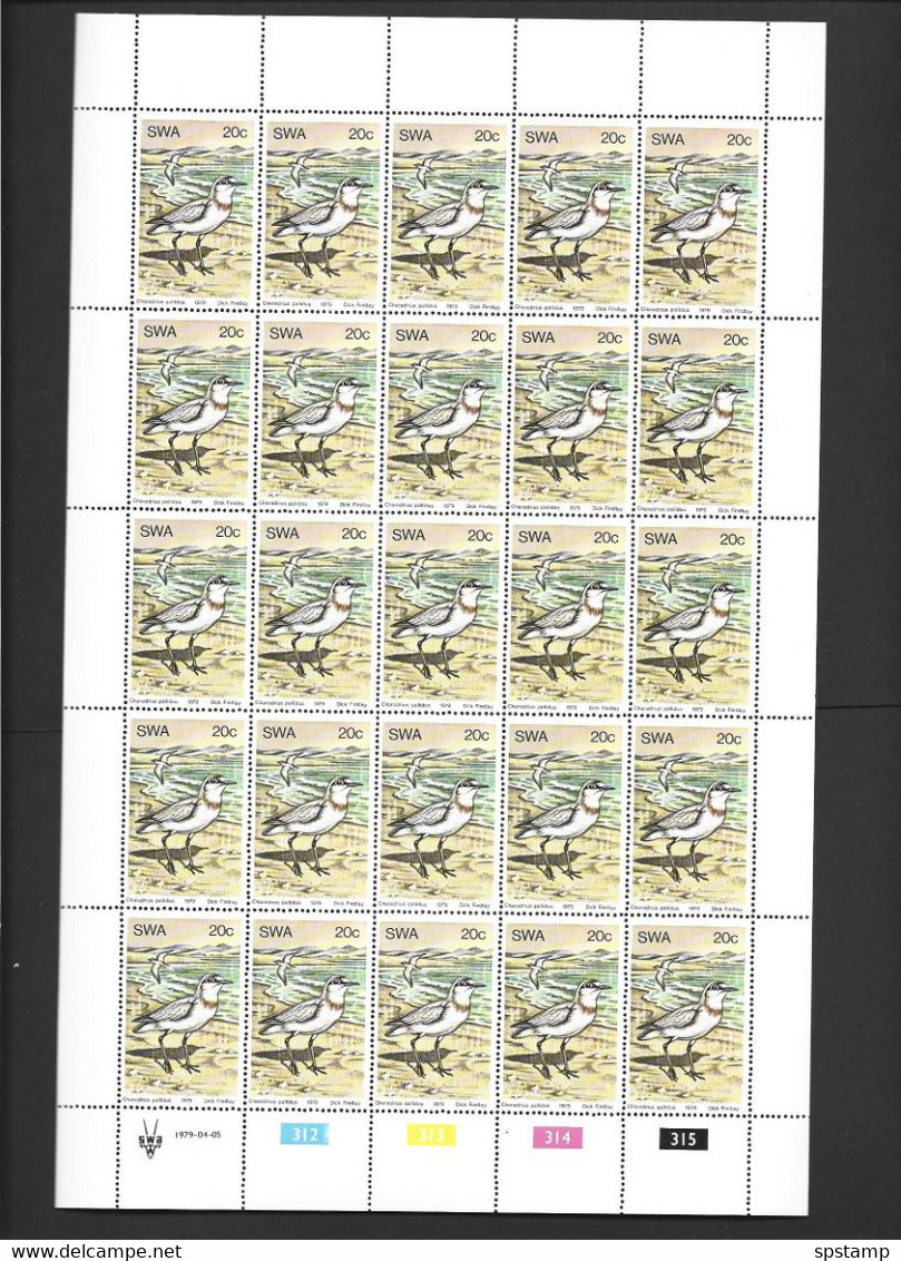 South West Africa 1979 Water Birds Set Of 4 In Fresh Full Sheets Of 25 MNH - Pélicans