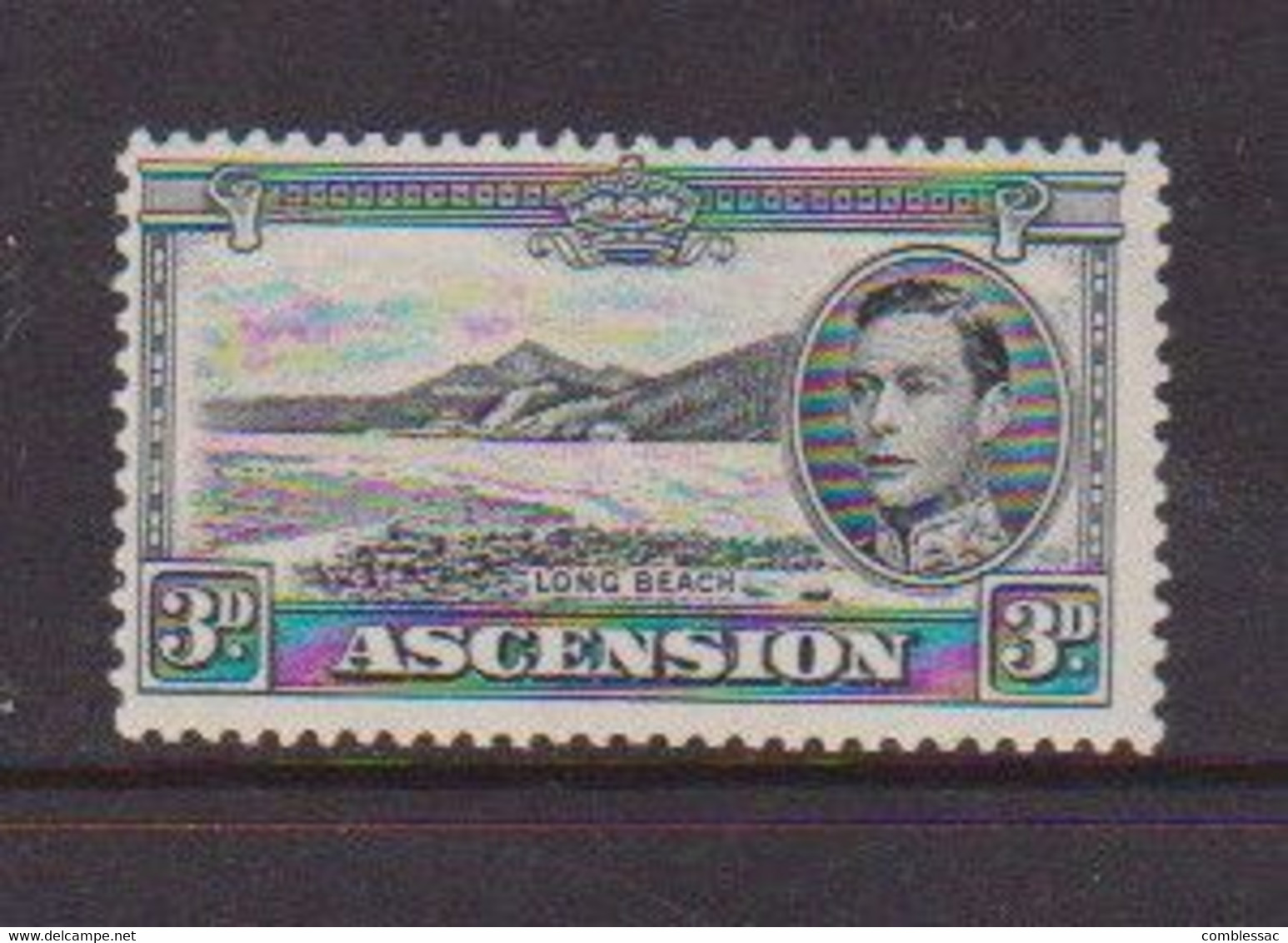 ASCENSION  ISLANDS    1939    3d  Black  And  Grey    Perf 13        MNH - Ascension