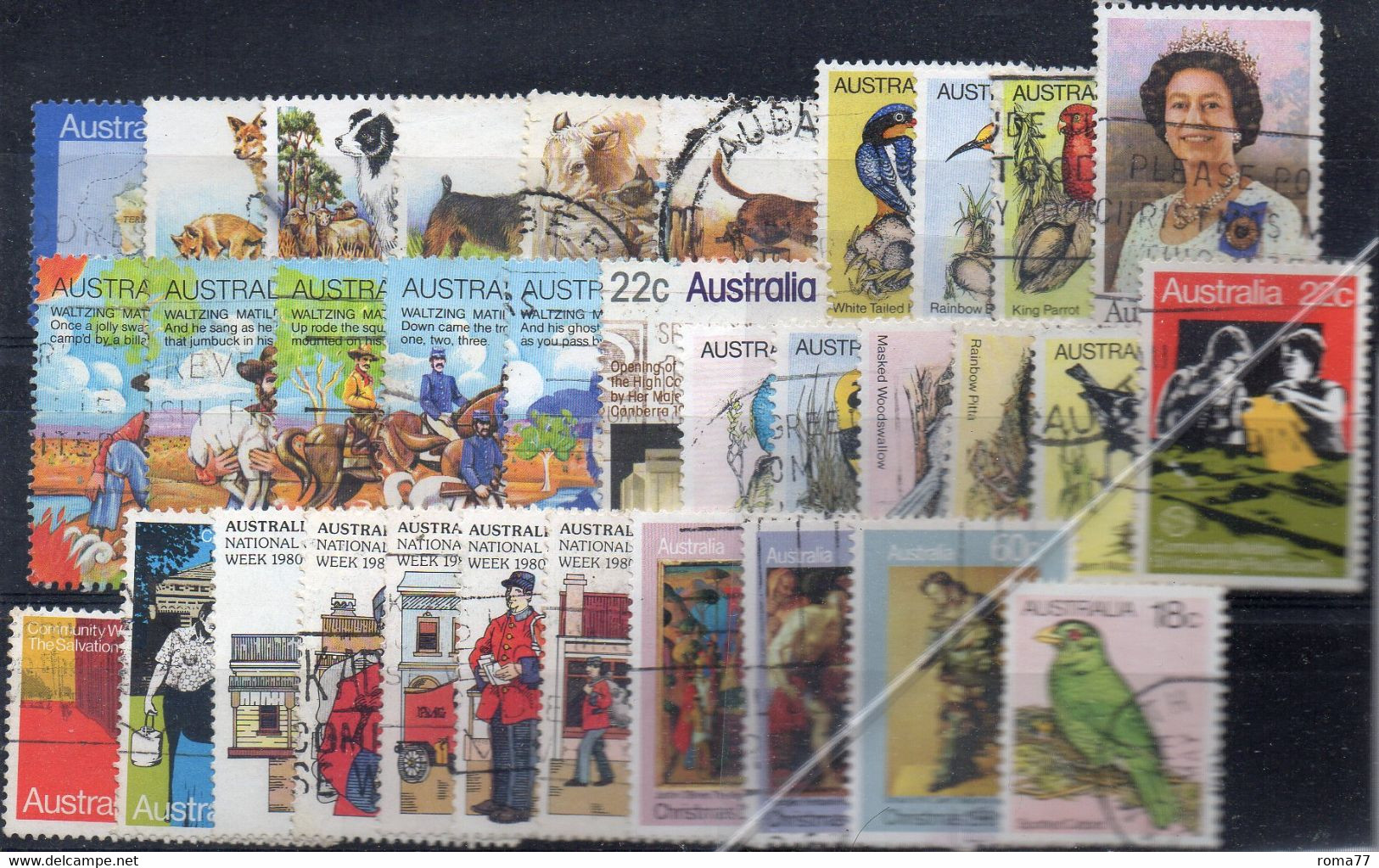 BIG  - AUSTRALIA , Annata 1980 USATA Priva Solo Della Serie 722/725 - Annate Complete