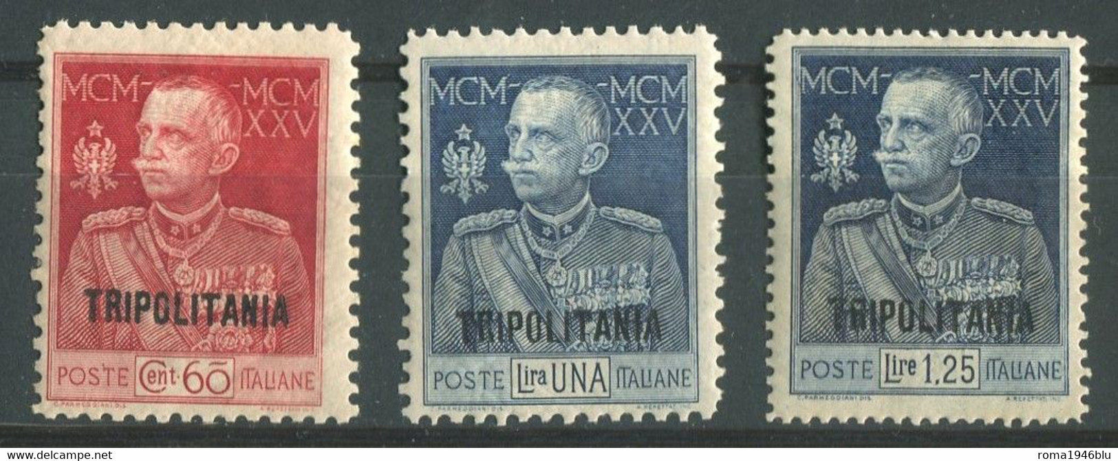 TRIPOLITANIA 1925 GIUBILEO  SERIE CPL. 3 V.  ** MNH - Tripolitaine