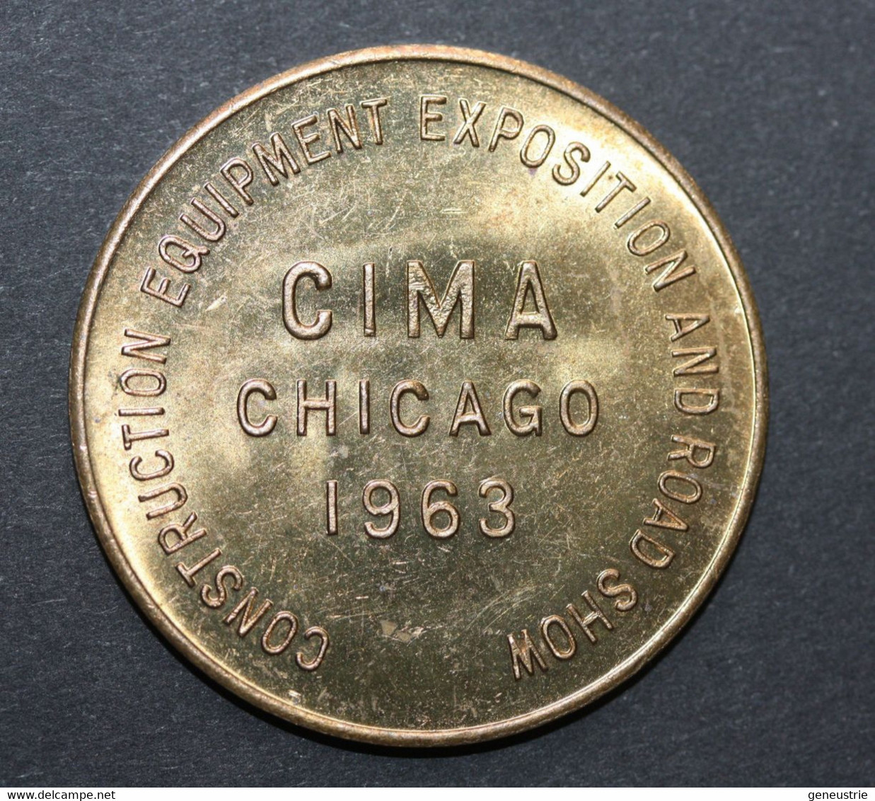 American Exposition Token "IRF - CIMA Chicago 1963 - International Road Federation - Automotive Token - - Professionnels/De Société