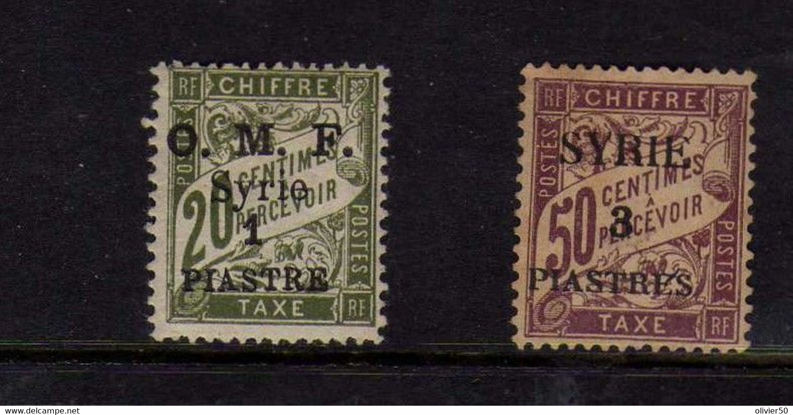 Syrie - Timbres-Taxe - Neufs* - MH - Portomarken