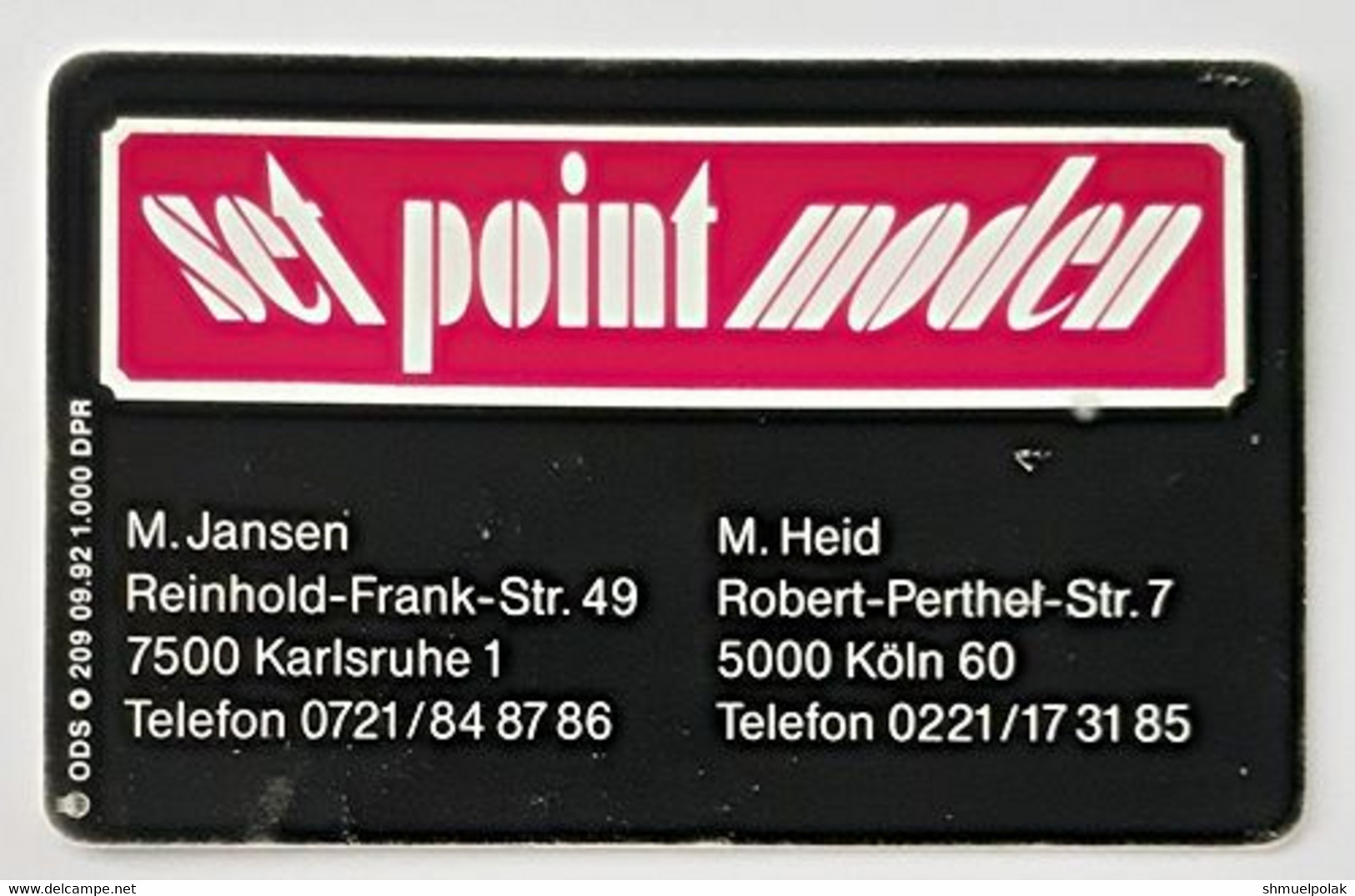 GERMANY Phone Card Telefonkarte Deutsche Telkom 1992 6DM 1000 Units Have Been Issued - Andere & Zonder Classificatie