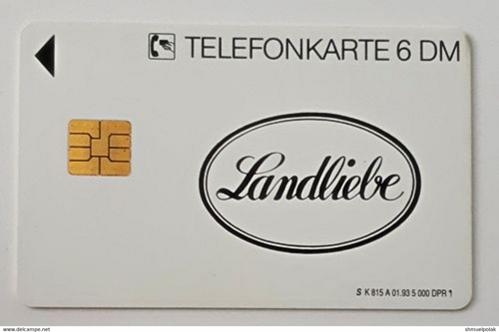 GERMANY Phone Card Telefonkarte Deutsche Telkom 1993 6DM 5000 Units Have Been Issued - Other & Unclassified