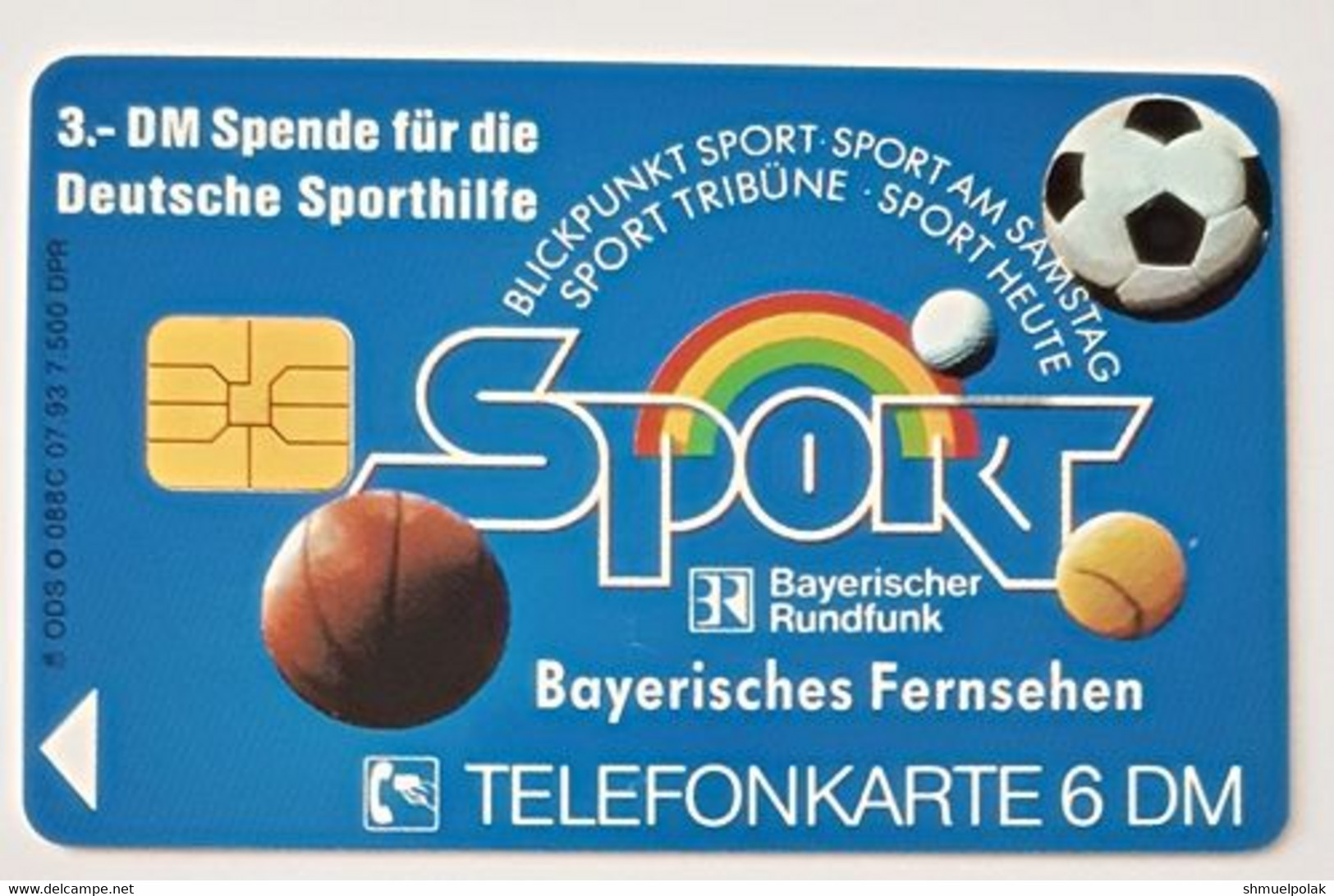 GERMANY Phone Card Telefonkarte Deutsche Telkom 1993 6DM 7500 Units Have Been Issued - Other & Unclassified