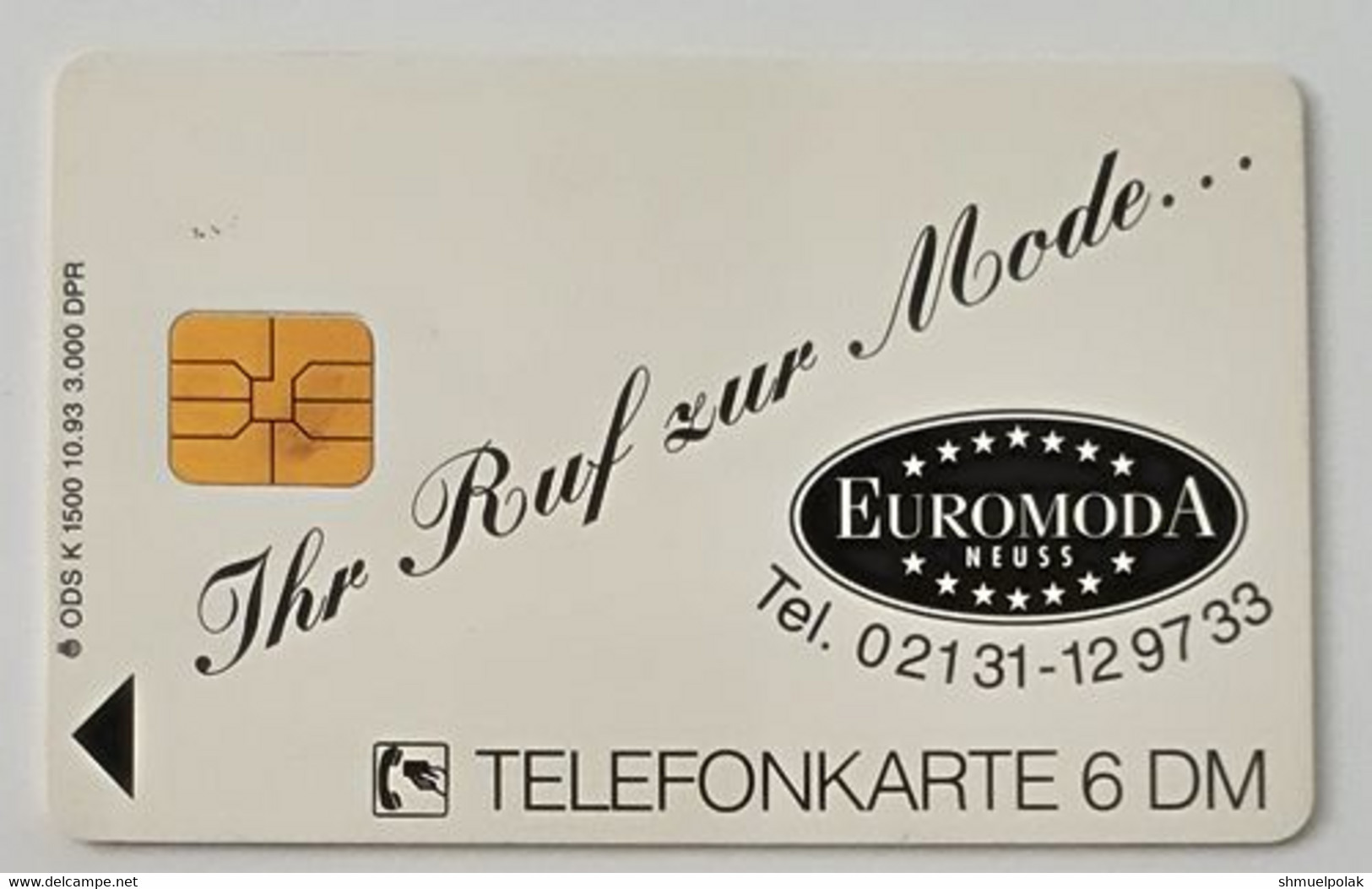 GERMANY Phone Card Telefonkarte Deutsche Telkom 1993 6DM 3000 Units Have Been Issued - Sonstige & Ohne Zuordnung