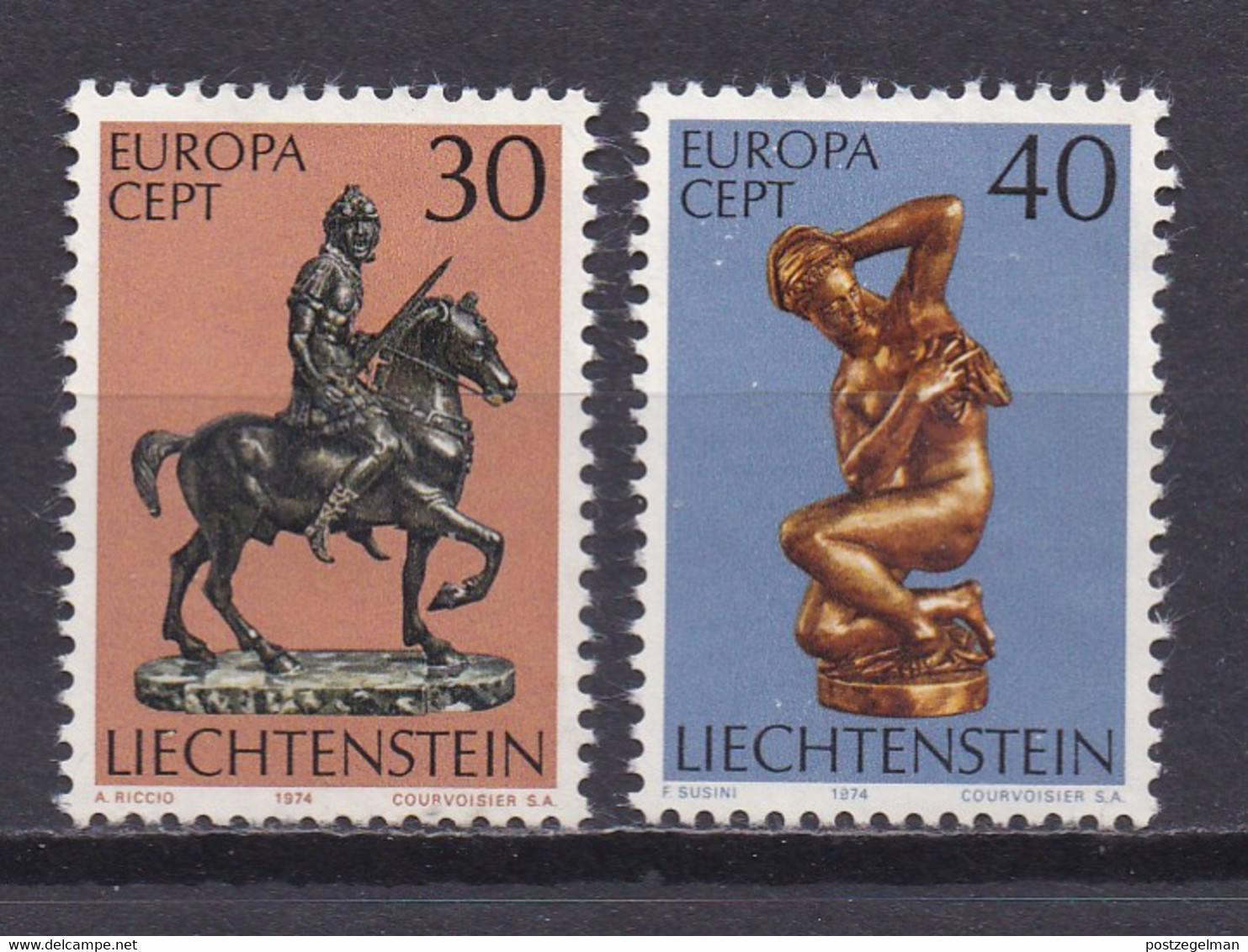 LIECHTENSTEIN, 1974, MNH Stamp(s) , Europe CEPT, Michel Nr(s). 600-601, Scannr. M22636 - Used Stamps