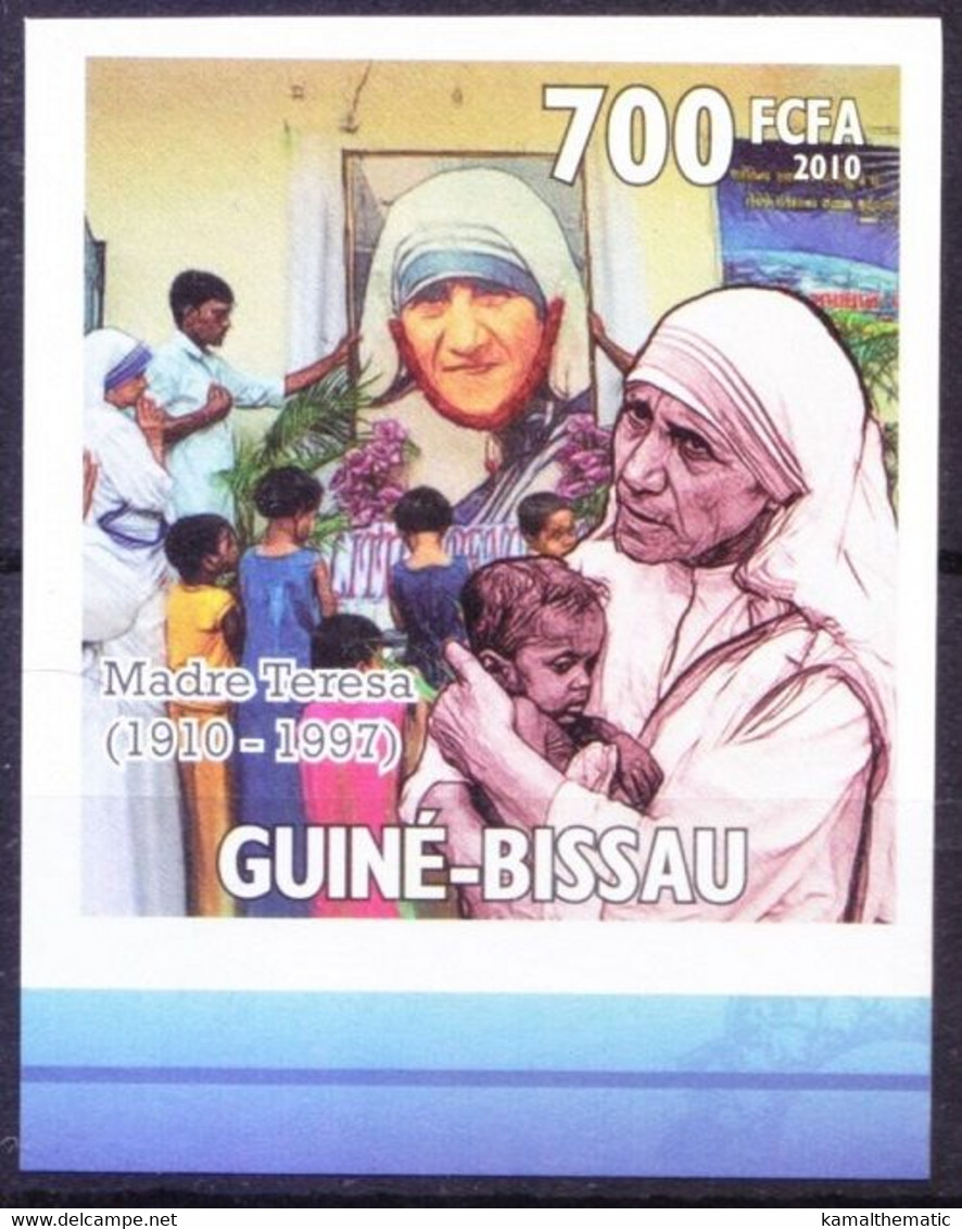 Guinea Bissau 2010 MNH Imperf, Mother Teresa, Nobel Peace Winner - Madre Teresa