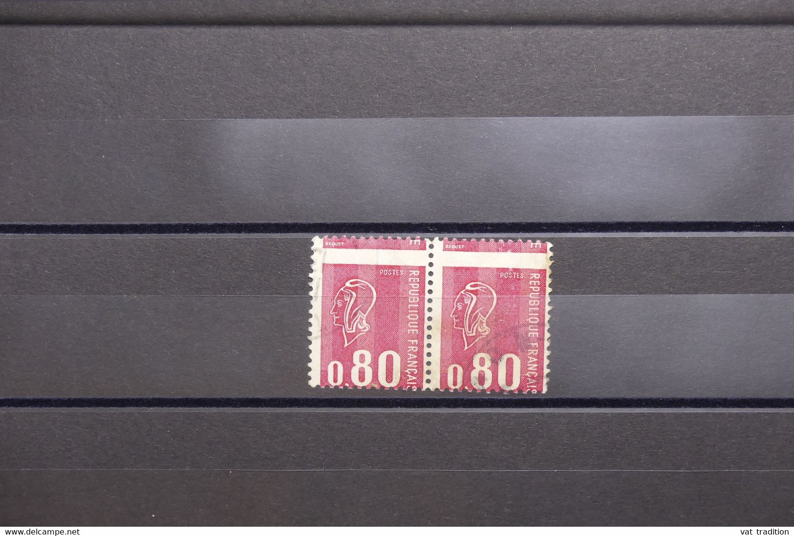 FRANCE - N° 1816 Bequet 80 Ct En Paire Variété  De Piquage - Oblitérés - L 128325 - Used Stamps