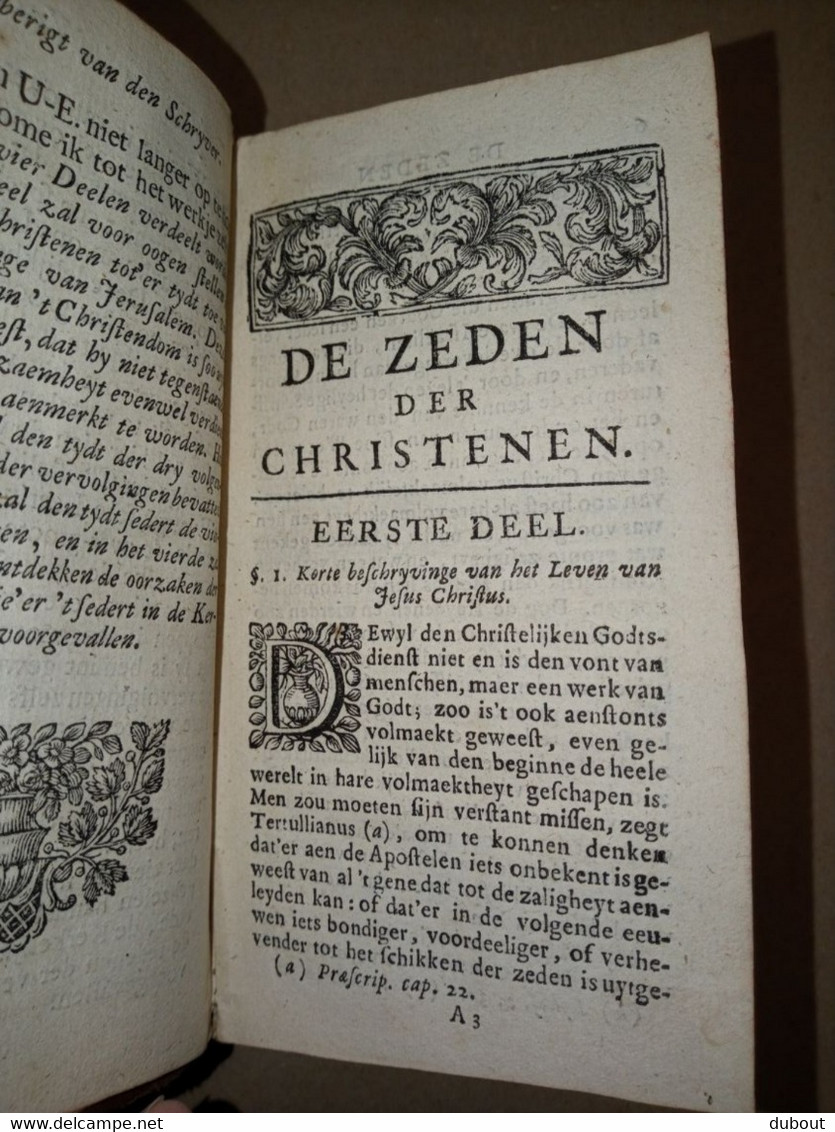 Gent - Zeden Der Christenen - 1719 - Auteur Priester Fleury (W142) - Antique