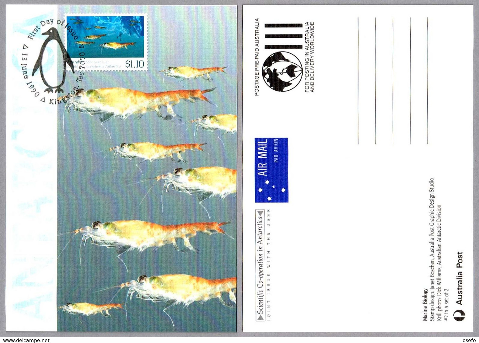 Cooperacion Cientifica En La Antartida - BIOLOGIA MARINA - MARINE BIOLOGY. Kingston Tas 1990 - Antarktischen Tierwelt