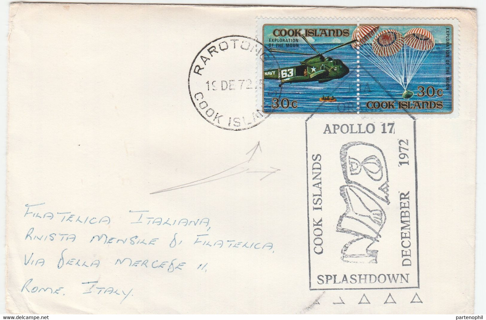 Cocos Is. Cover - Spazio / Space / Cosmonautica / Cosmonautics / Apollo 17 - Océanie
