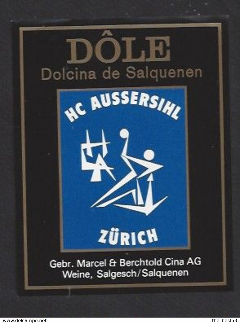 Etiquette De Vin Dôle  -  HC Aussersihl à Zürich   -  Théme  ? - Other & Unclassified