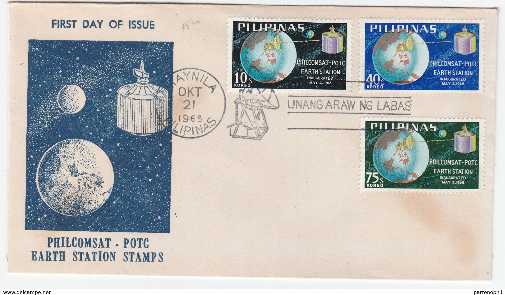 Filippine  FDC - Spazio / Space / Cosmonautica / Cosmonautics / Earth Station - Asie