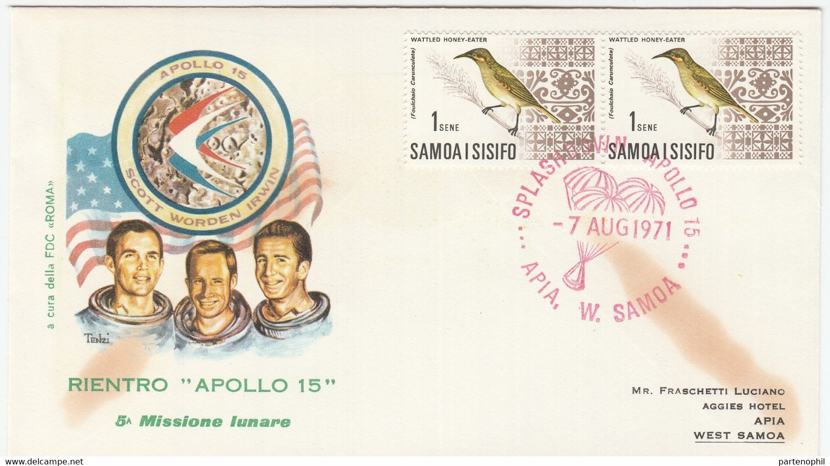 Samoa I Sisifo - Spazio / Space / Cosmonautica / Cosmonautics / Apollo 15 - Océanie