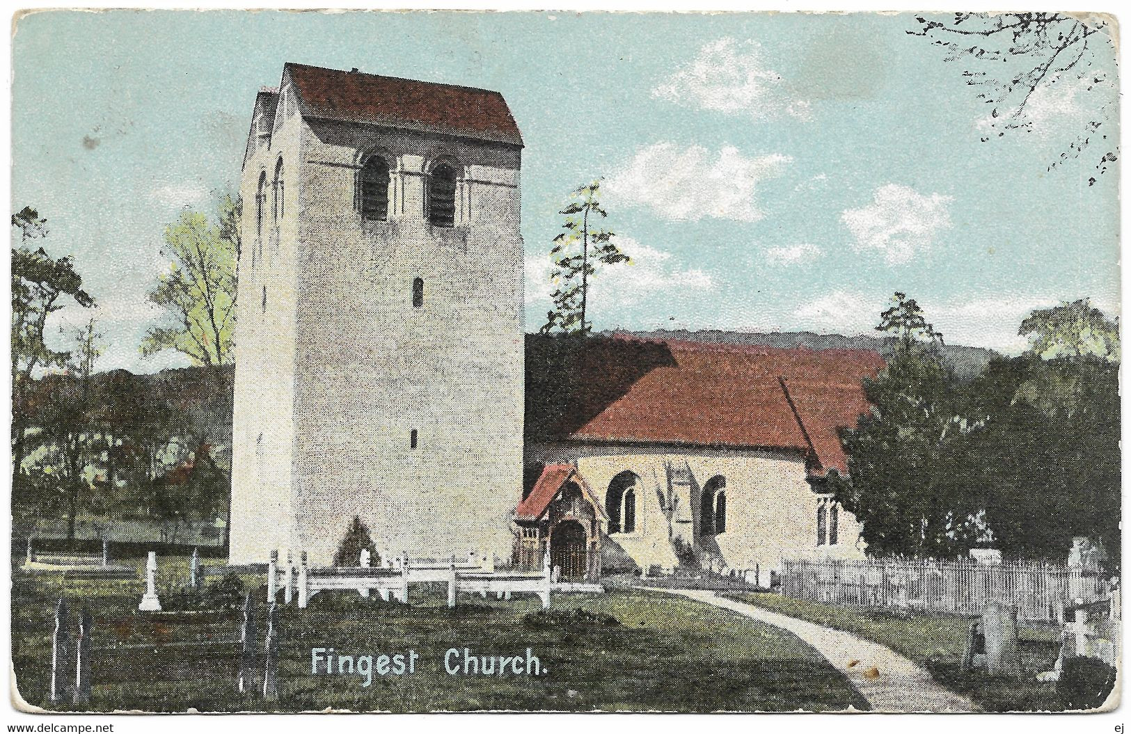 Fingest Church (St Bartholomew's) - Christian Novel's Unused C1914 - Buckinghamshire