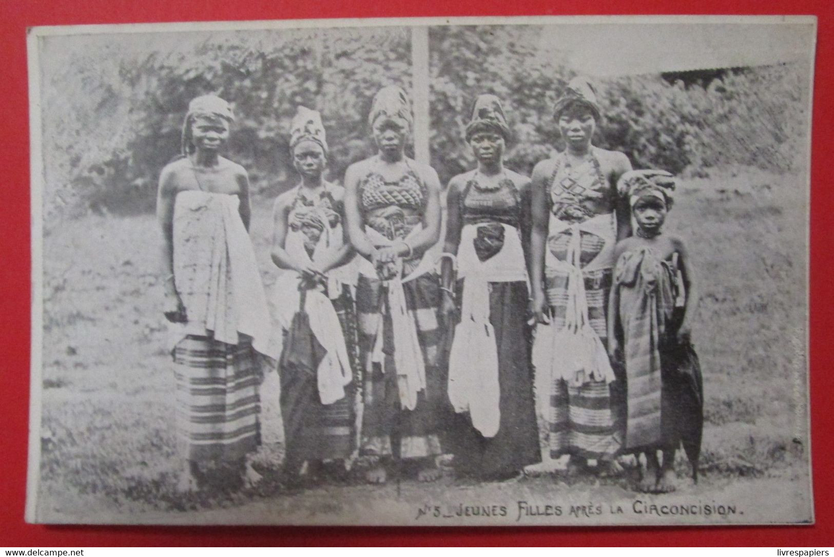 Guinée Conakry Jeunes Filles Apres La Circoncision   Cpa Carte Photo - Frans Guinee