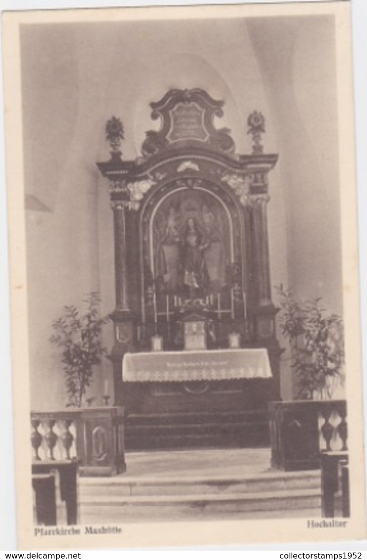 W3955- MAXHUTTE PARRISH CHURCH, GREAT ALTAR - Maxhütte-Haidhof