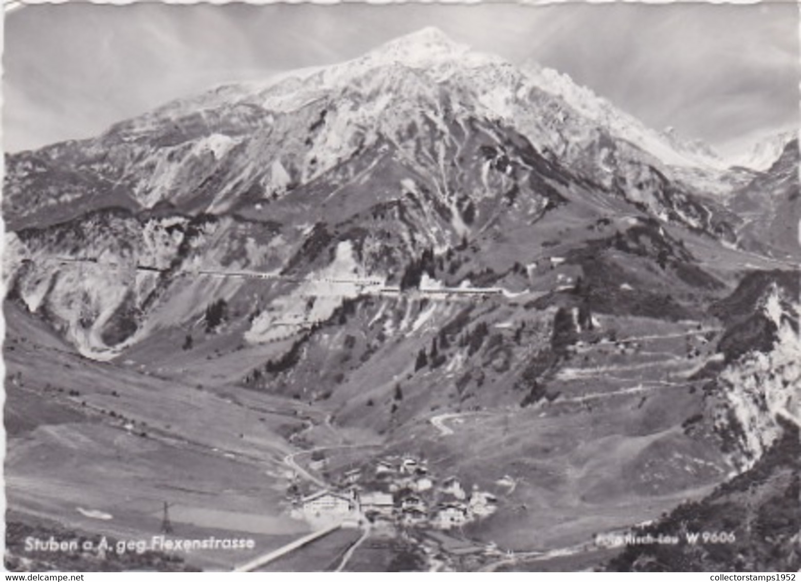 W3986- STUBEN SKI RESORT PANORAMA, MOUNTAINS, FLEXEN PASS - Stuben