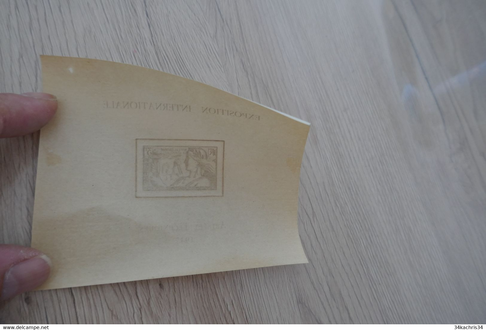 Bloc Exposition Internationale Arts Et Technique Paris 1937 Charnière Nouvelle Calédonie - Unused Stamps