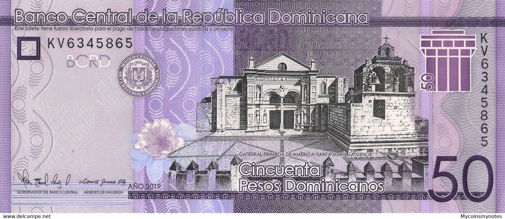 DOMINICAN REPUBLIC 50 Pesos, 2019, Pick New, (Not Yet In Catalogo, UNC - Dominicaine