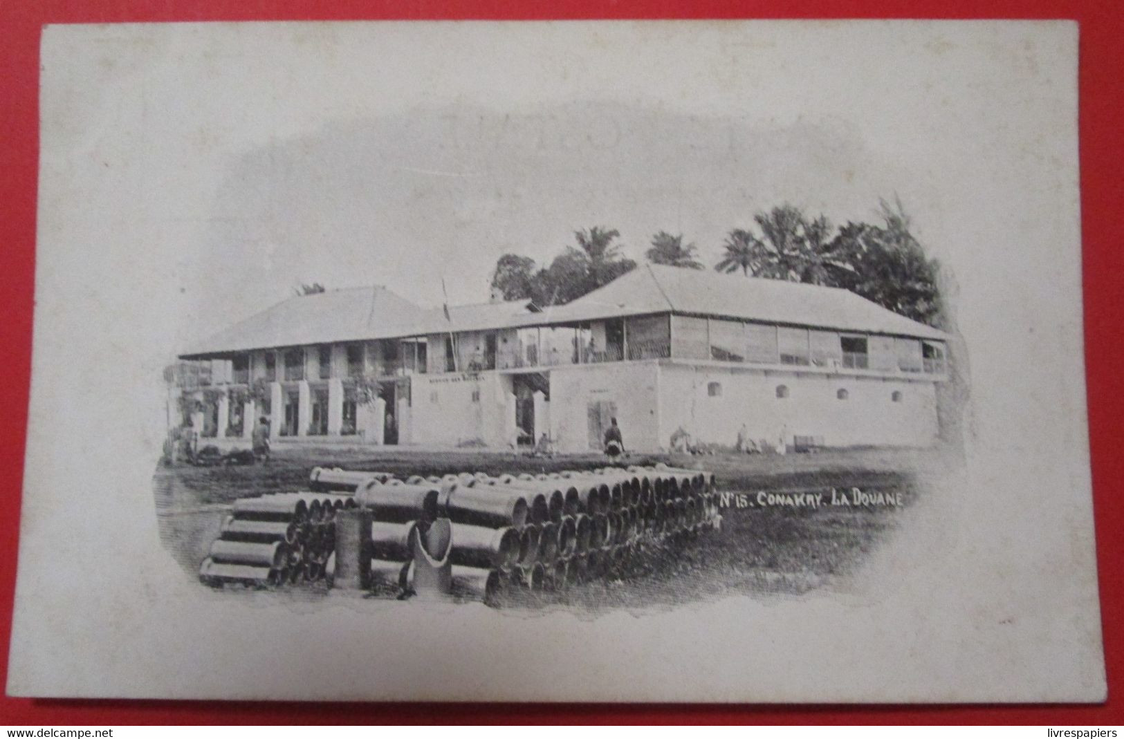 Guinée Conakry La Douane Cpa Carte Photo - French Guinea