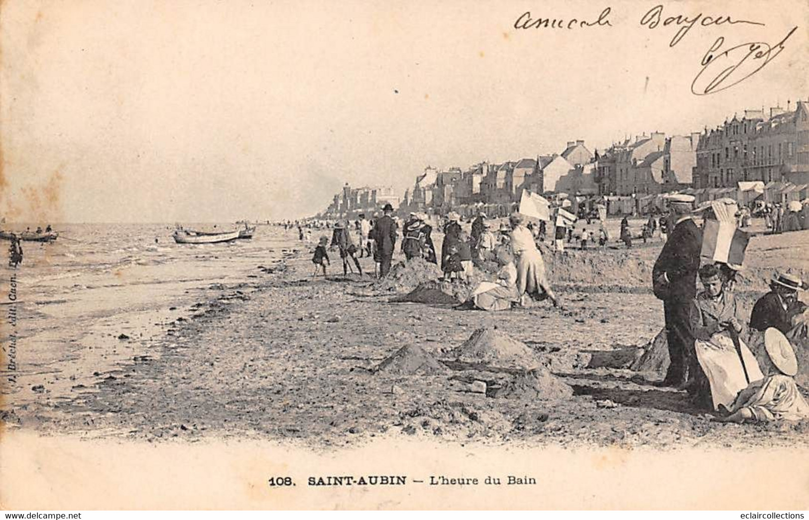 Saint Aubin Sur Mer            14        L'Heure Du Bain             (voir Scan) - Saint Aubin