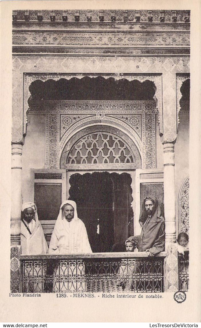 CPA - MAROC - MEKNES - Riche Intérieur De Notable - Photo Flandrin - Meknès