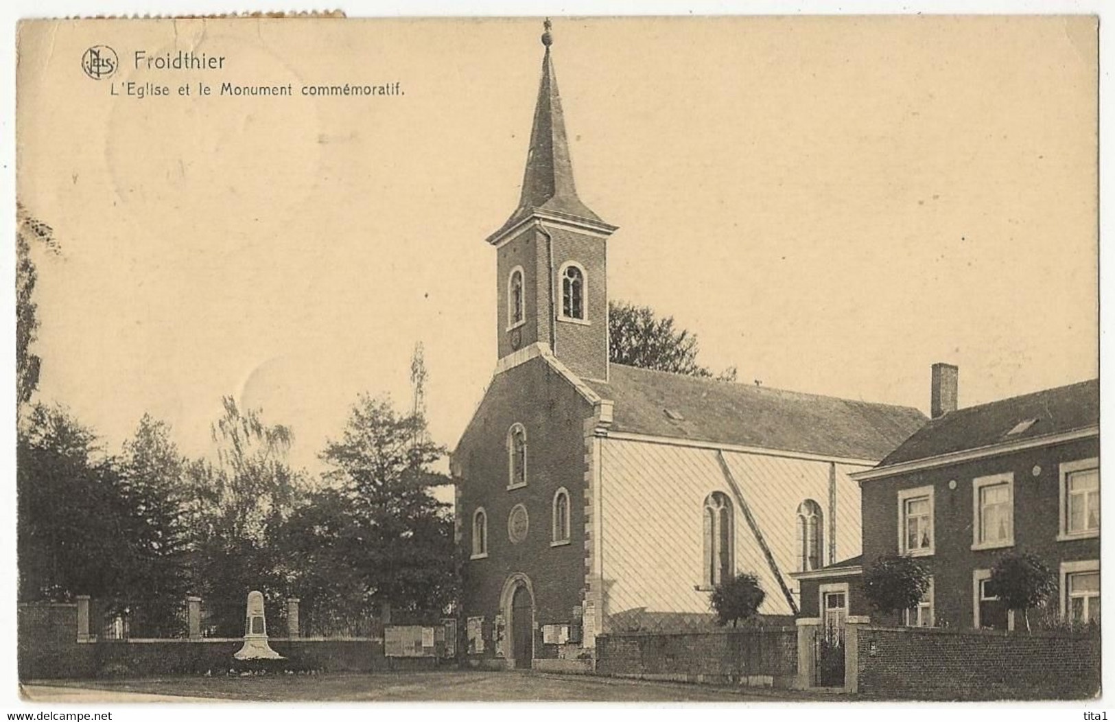 1 - Froidthier - L' Eglise Et Le Monument Commémoratif - Thimister-Clermont