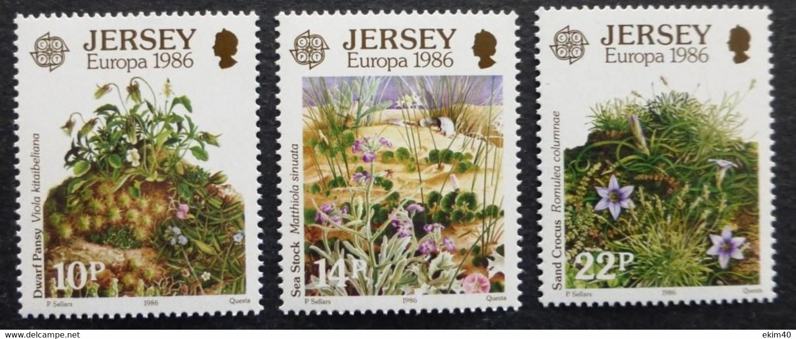 1986 Set Of Mint/MNH Stamps From Jersey Conservation SG 386-8  No DC-1241 - Jersey