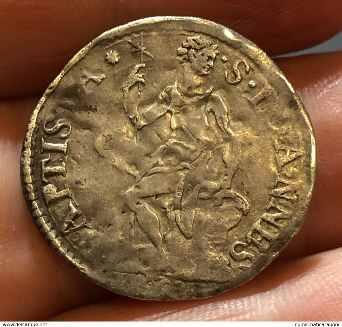 Firenze Ferdinando I° 1587-1609 Mezzo Giulio 1602 Mir 238 R3 RRR Mb E.201 - Toscane