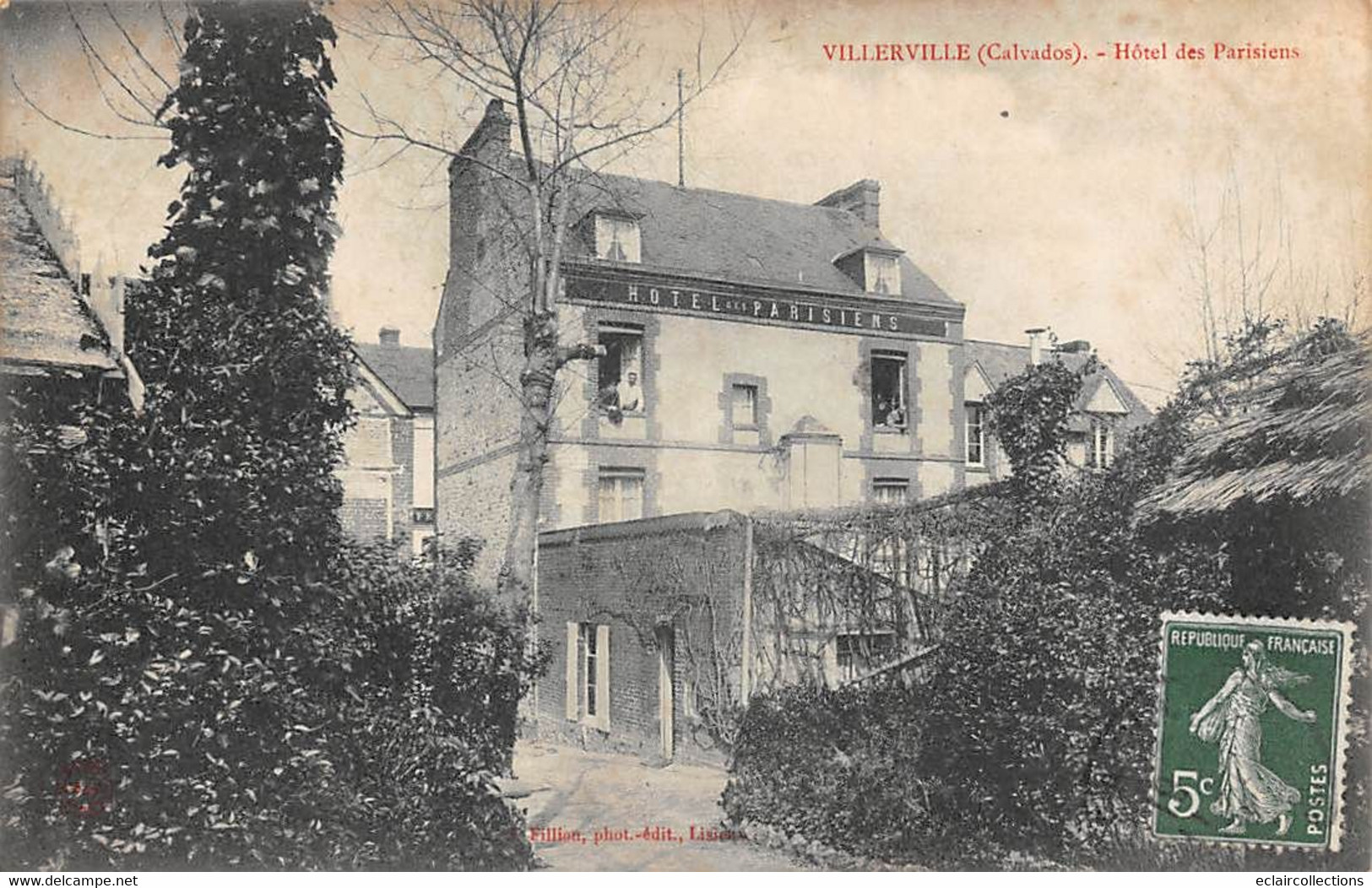 Villerville       14         Hôtel Des Parisiens         (voir Scan) - Villerville