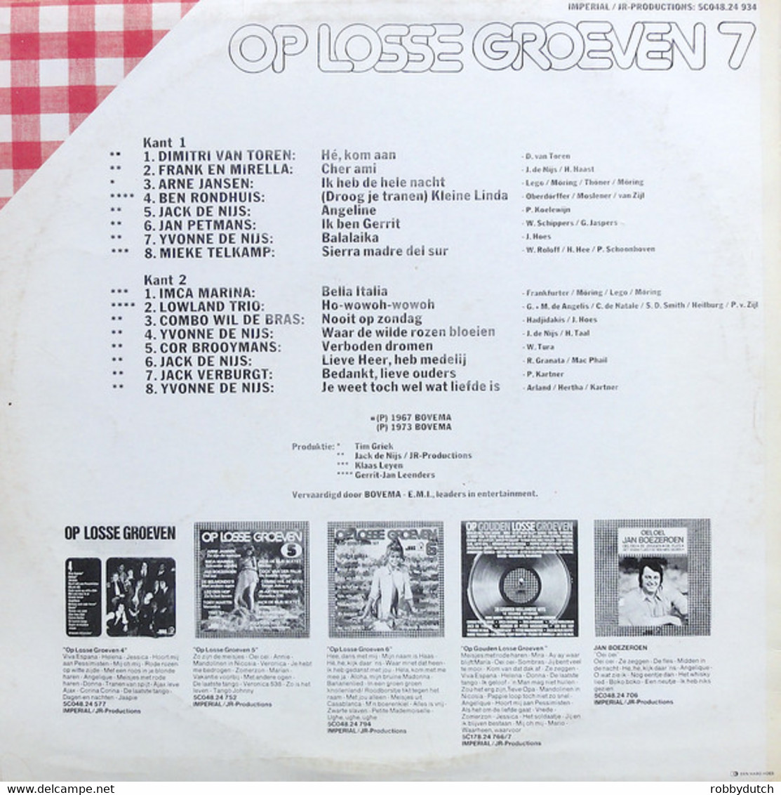 * LP *  OP LOSSE GROEVEN 7 - DIVERSE ARTIESTEN (Holland 1973 EX-!!) - Autres - Musique Néerlandaise