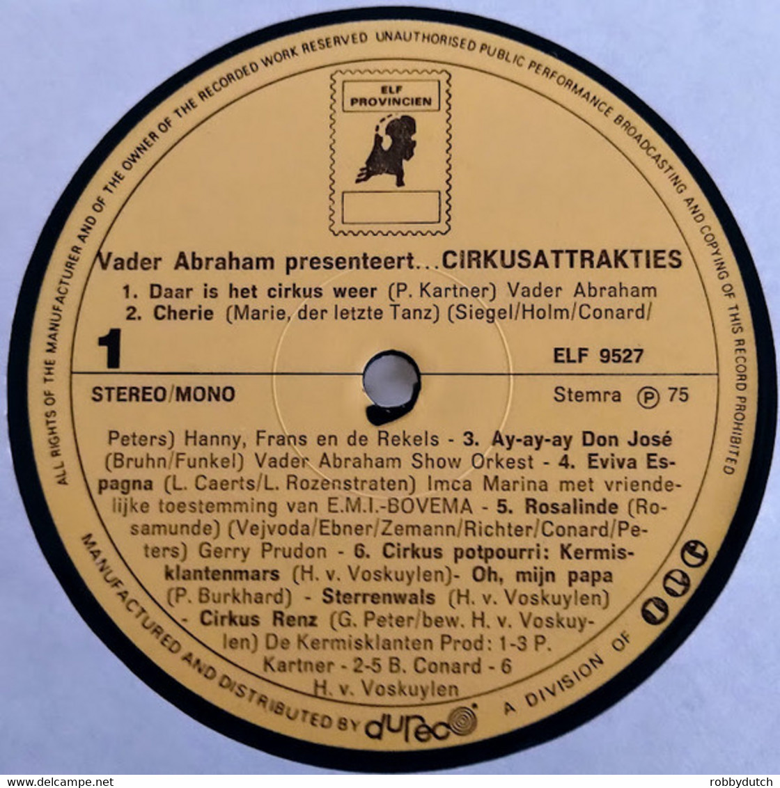 * LP *  Vader Abraham Presenteert...CIRCUSATTRAKTIES - DIVERSE ARTIESTEN (Holland 1975  EX!!) - Andere - Nederlandstalig