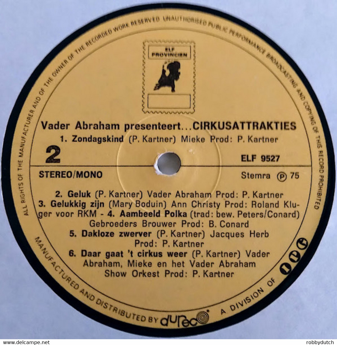 * LP *  Vader Abraham Presenteert...CIRCUSATTRAKTIES - DIVERSE ARTIESTEN (Holland 1975  EX!!) - Altri - Fiamminga