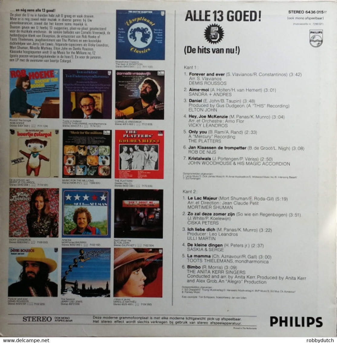 * LP *  ALLE 13 GOED! Deel 5 - DIVERSE ARTIESTEN - Other - Dutch Music