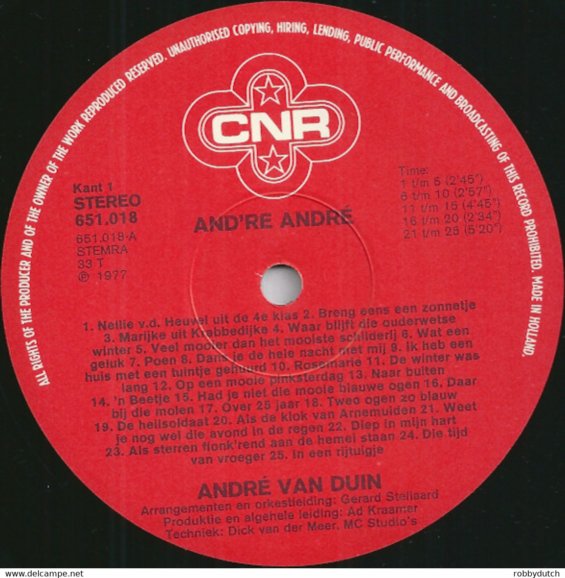 * LP *  ANDRÉ VAN DUIN - AND' RE ANDRÉ (50 ONVERGETELIJKE LIEDJES Dl.1) - Other - Dutch Music