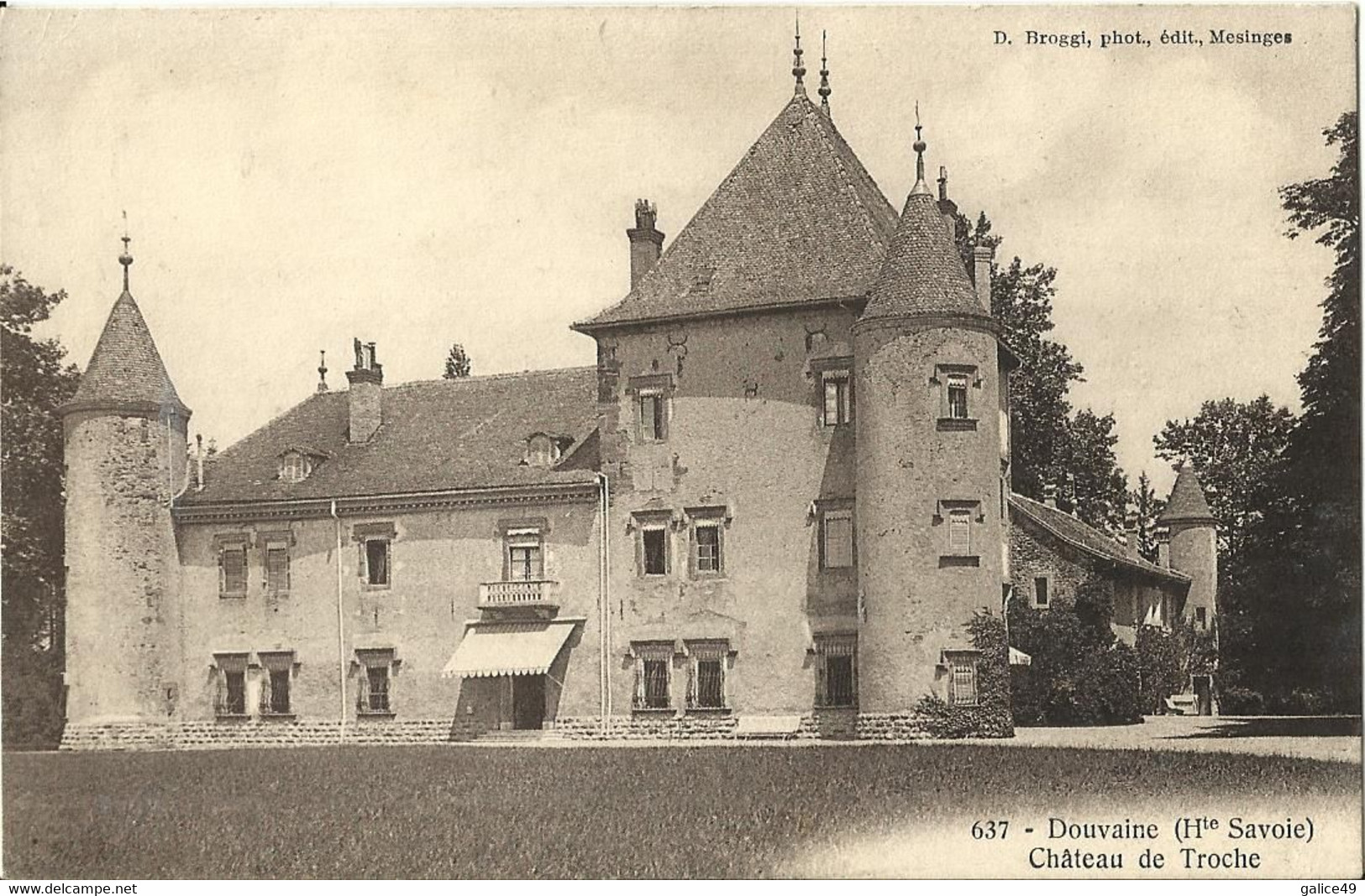 7502 CPA Douvaine - Château De Troche - Douvaine