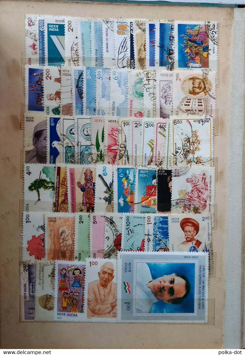 INDIA 1991 COMPLETE YEAR PACK OF COMMEMORATIVE STAMPS USED - Oblitérés