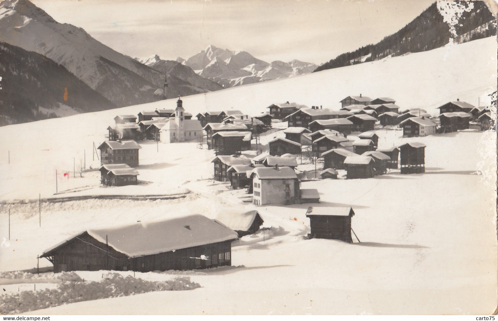 Suisse - Gluringen - Goms - Weisshorn - Village Sous La Neige - Gluringen