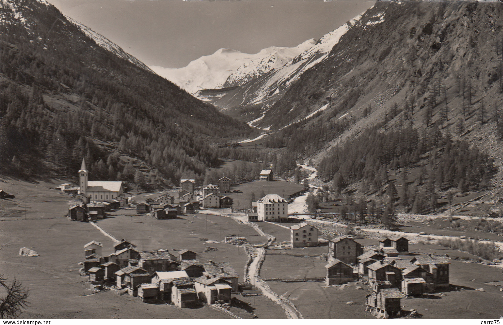 Suisse - Saas-Almagell - Vue D'ensemble Village - 1947 - Saas-Almagell